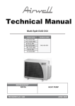 Airwell BS 12 DCI Service manual