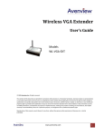 Avenview WL-VGA-EXT User`s guide