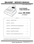 Sharp XEA403 Service manual