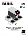 Bunn CRT5 Repair manual