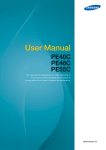 Samsung PE40C User manual