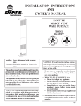 Empire Comfort Systems DV-55SPP Owner`s manual