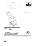 Windsor CDT7 10080220 Operating instructions