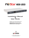 Broadcast Devices AES-200 Installation manual