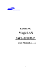 Samsung SWL-2210M User manual