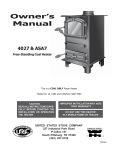 United States Stove ASA7 Owner`s manual