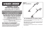 Black & Decker NST2118 Instruction manual