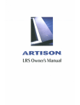 Artison LRS Owner`s manual