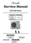 Airwell SX 30 DCI Service manual