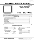 Sharp 21G-FX10LA Service manual