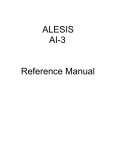 ALESIS AI-3 Reference Manual