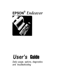 Epson Endeavor User`s guide