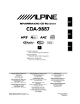 Alpine CDA-9887 Owner`s manual