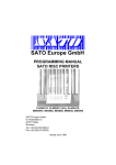 SATO CL608VA Specifications