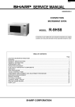 Sharp R-9H58 Service manual