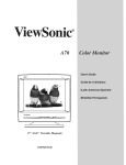 ViewSonic VCDTS21543 User`s guide
