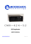 MicroBoards Technology CWR-424-52 User`s manual