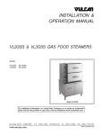 Vulcan-Hart VL BOILER BASE SERIES Specifications