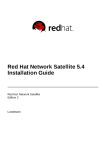 Red Hat NETWORK SATELLITE SERVER 4.0 Installation guide