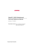 Compaq AlphaPC 164SX DIGITAL UNIX Specifications