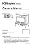 Dimplex CELESTE Owner`s manual