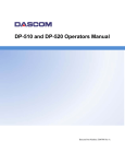 Dascom DP-520 Operator`s manual