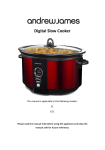 5 Litre Digital Slow Cooker