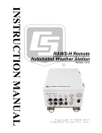 Campbell RAWS-H Remote Product manual