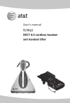 AT&T TL7612 User`s manual