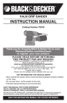 Black & Decker FS540 Instruction manual