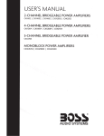 Boss Audio Systems CXX2502 User`s manual