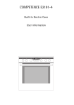 AEG Electrolux COMPETENCE E2191-4 Operating instructions
