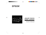 Epson ELP-800UG Owner`s manual