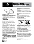 Wayne Jet Pump Water Systems Shallow Well Owner`s manual