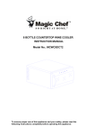 Magic Chef MCWC8DCT2 Instruction manual