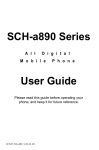 Samsung SCH-A890 User guide