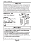 Zodiac Jandy Legacy LRZ Millivolt Specifications