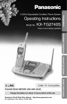 Radio Shack 2.4 GHz 2-Line Digital Spread Spectrum Cordless Phone with Call Waiting/Caller ID Operating instructions