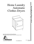 Alliance Laundry Systems H3 Installation manual