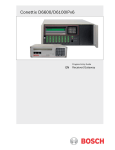 Bosch D6100IPv6 Installation guide