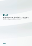 ESET Remote Administrator 4 Installation Manual and User Guide