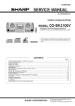 Sharp CD-BK2100V Service manual