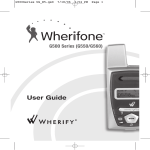 Wherify Wherifone G550 User guide