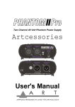 Art Phantom II User`s manual