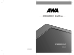 AWA JTM32K212A-TUser's Manu Specifications