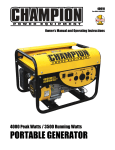 Champion Power Equipment 40010 Owner`s manual