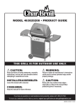 Char-Broil 463820208 Product guide