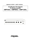 PROEL AMP120XL User`s manual