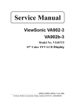ViewSonic VE910 Service manual