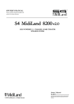 MidiLand 8200 Owner`s manual